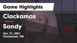 Clackamas  vs Sandy  Game Highlights - Oct. 21, 2021