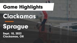 Clackamas  vs Sprague  Game Highlights - Sept. 10, 2022