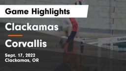 Clackamas  vs Corvallis   Game Highlights - Sept. 17, 2022