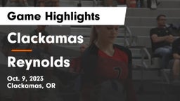 Clackamas  vs Reynolds  Game Highlights - Oct. 9, 2023