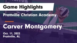 Prattville Christian Academy  vs Carver Montgomery Game Highlights - Oct. 11, 2022