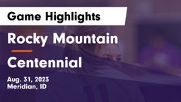 Rocky Mountain  vs Centennial Game Highlights - Aug. 31, 2023