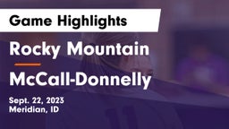 Rocky Mountain  vs McCall-Donnelly  Game Highlights - Sept. 22, 2023