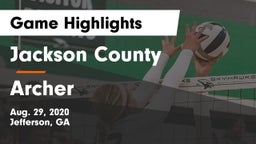 Jackson County  vs Archer  Game Highlights - Aug. 29, 2020