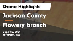 Jackson County  vs Flowery branch Game Highlights - Sept. 25, 2021