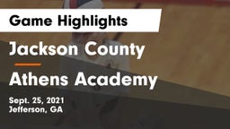 Jackson County  vs Athens Academy Game Highlights - Sept. 25, 2021