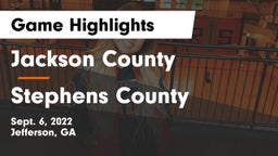 Jackson County  vs Stephens County  Game Highlights - Sept. 6, 2022