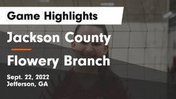 Jackson County  vs Flowery Branch Game Highlights - Sept. 22, 2022