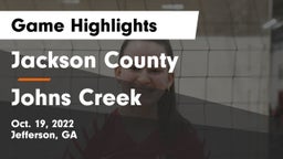 Jackson County  vs Johns Creek  Game Highlights - Oct. 19, 2022