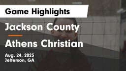 Jackson County  vs Athens Christian  Game Highlights - Aug. 24, 2023