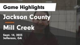 Jackson County  vs Mill Creek  Game Highlights - Sept. 14, 2023