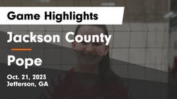 Jackson County  vs Pope  Game Highlights - Oct. 21, 2023