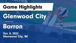 Glenwood City  vs Barron  Game Highlights - Oct. 8, 2022