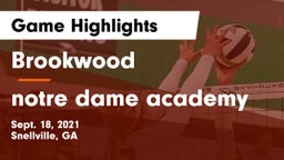 Brookwood  vs notre dame academy Game Highlights - Sept. 18, 2021