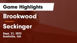 Brookwood  vs Seckinger  Game Highlights - Sept. 21, 2023