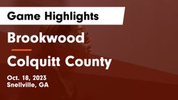 Brookwood  vs Colquitt County  Game Highlights - Oct. 18, 2023