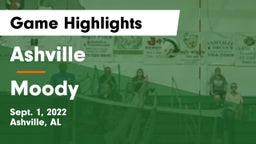 Ashville  vs Moody Game Highlights - Sept. 1, 2022