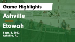 Ashville  vs Etowah  Game Highlights - Sept. 8, 2022