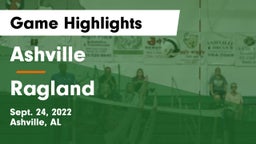 Ashville  vs Ragland Game Highlights - Sept. 24, 2022