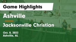 Ashville  vs Jacksonville Christian Game Highlights - Oct. 8, 2022