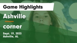 Ashville  vs corner Game Highlights - Sept. 19, 2023