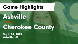 Ashville  vs Cherokee County  Game Highlights - Sept. 26, 2023