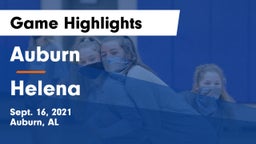 Auburn  vs Helena Game Highlights - Sept. 16, 2021