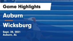 Auburn  vs Wicksburg Game Highlights - Sept. 28, 2021