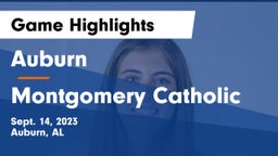 Auburn  vs Montgomery Catholic  Game Highlights - Sept. 14, 2023