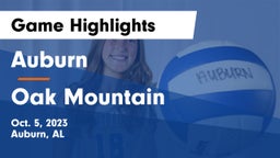 Auburn  vs Oak Mountain  Game Highlights - Oct. 5, 2023