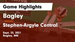 Bagley  vs Stephen-Argyle Central  Game Highlights - Sept. 25, 2021