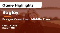 Bagley  vs Badger Greenbush Middle River Game Highlights - Sept. 10, 2022