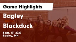 Bagley  vs Blackduck  Game Highlights - Sept. 13, 2022