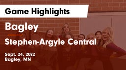 Bagley  vs Stephen-Argyle Central  Game Highlights - Sept. 24, 2022