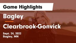 Bagley  vs Clearbrook-Gonvick  Game Highlights - Sept. 24, 2022