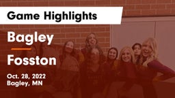 Bagley  vs Fosston  Game Highlights - Oct. 28, 2022