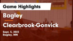 Bagley  vs Clearbrook-Gonvick  Game Highlights - Sept. 5, 2023