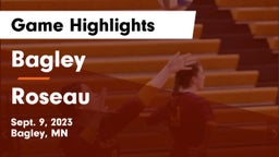 Bagley  vs Roseau  Game Highlights - Sept. 9, 2023