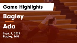 Bagley  vs Ada  Game Highlights - Sept. 9, 2023