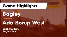Bagley  vs Ada Borup West Game Highlights - Sept. 20, 2023