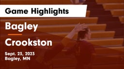 Bagley  vs Crookston  Game Highlights - Sept. 23, 2023