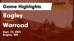 Bagley  vs Warroad  Game Highlights - Sept. 24, 2023