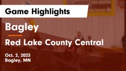 Bagley  vs Red Lake County Central Game Highlights - Oct. 2, 2023