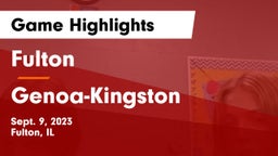 Fulton  vs Genoa-Kingston  Game Highlights - Sept. 9, 2023