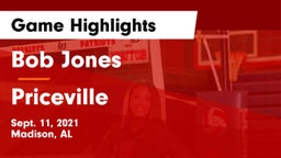 Bob Jones  vs Priceville  Game Highlights - Sept. 11, 2021