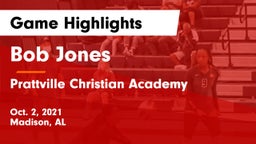 Bob Jones  vs Prattville Christian Academy  Game Highlights - Oct. 2, 2021