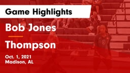 Bob Jones  vs Thompson  Game Highlights - Oct. 1, 2021