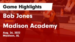 Bob Jones  vs Madison Academy  Game Highlights - Aug. 26, 2022