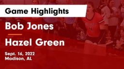 Bob Jones  vs Hazel Green  Game Highlights - Sept. 16, 2022