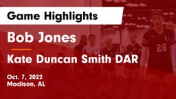 Bob Jones  vs Kate Duncan Smith DAR  Game Highlights - Oct. 7, 2022